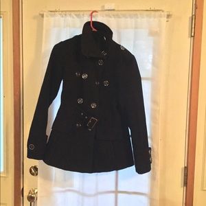 Suede button up jacket